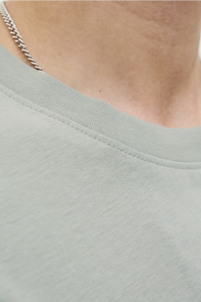 JJHAYATO TEE SS CREW NECK BTS LN 12278508 ICEBERG GREEN